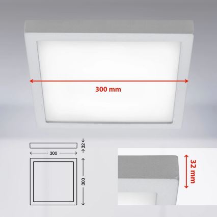 Briloner 7142-414 - LED Stropna svjetiljka FIRE LED/21W/230V 4000K