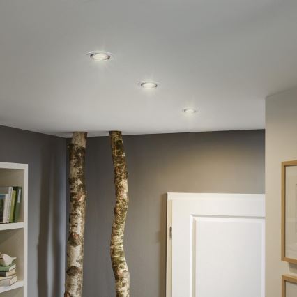 Briloner 7144-039 - Set 3x LED Ugradbena svjetiljka za kupaonicu SLIDE 1xGU10/4W/230V IP23