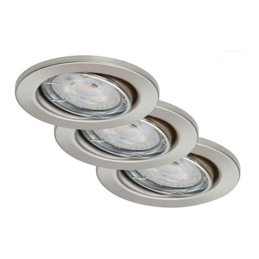 Briloner 7148-032 - SET 3xLED Prigušiva svjetiljka za kupaonicu 1xGU10/5W/230V IP23