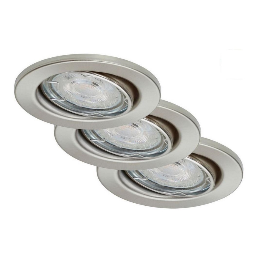 Briloner 7149-032 - SET 3xLED Prigušiva svjetiljka za kupaonicu 1xGU10/5W/230V IP23