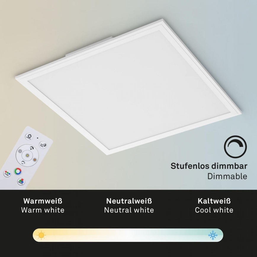Briloner 7152-016 - LED RGB Prigušivi nadgradni panel COLOUR LED/24W/230V 3000-6500K + daljinski upravljač