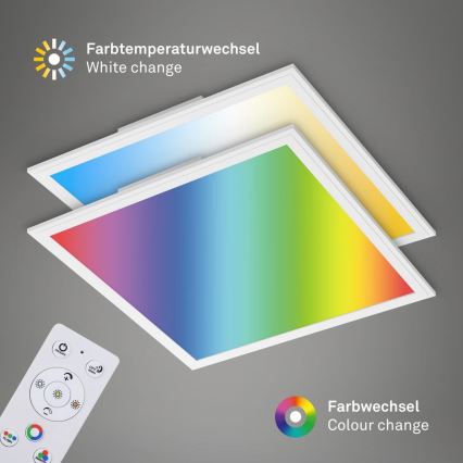 Briloner 7152-016 - LED RGB Prigušivi nadgradni panel COLOUR LED/24W/230V 3000-6500K + daljinski upravljač