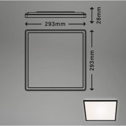 Briloner 7156-415 - LED Stropna svjetiljka SLIM LED/18W/230V