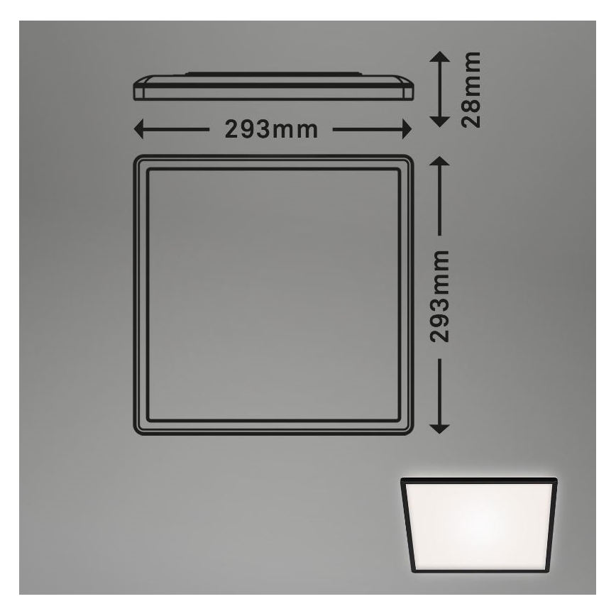 Briloner 7156-415 - LED Stropna svjetiljka SLIM LED/18W/230V