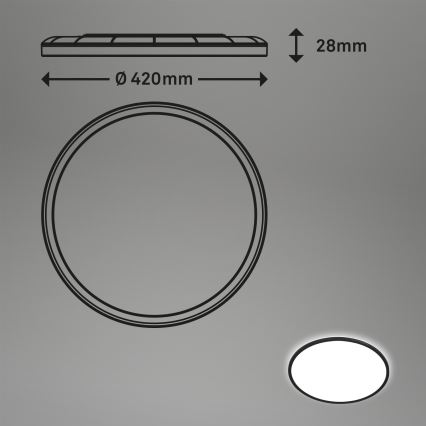 Briloner 7157-415 - LED Stropna svjetiljka SLIM LED/22W/230V pr. 42 cm