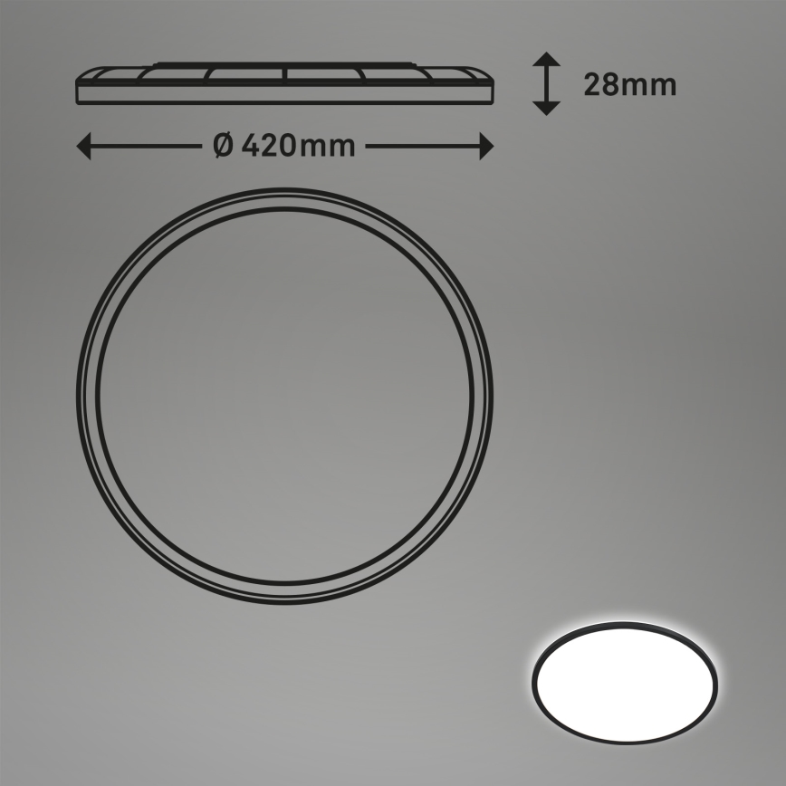 Briloner 7157-415 - LED stropna svjetiljka SLIM LED/22W/230V promjer 42 cm