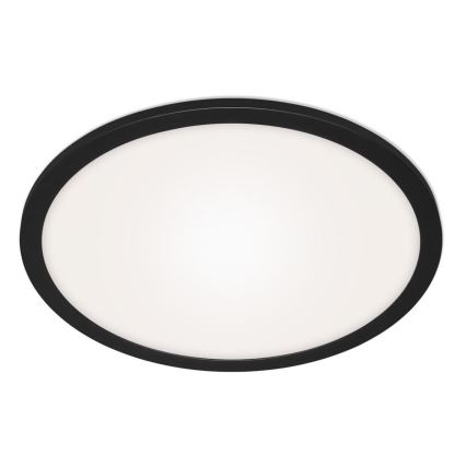 Briloner 7168-015 - LED Prigušiva stropna svjetiljka PIATTO LED/22W/230V 3000-6500K pr. 40 cm crna + daljinski upravljač