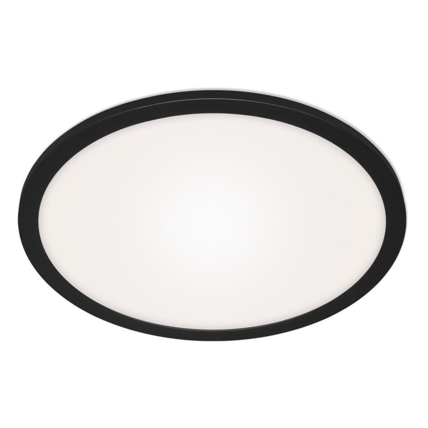 Briloner 7168-015 - LED Prigušiva stropna svjetiljka PIATTO LED/22W/230V 3000-6500K pr. 40 cm crna + daljinski upravljač