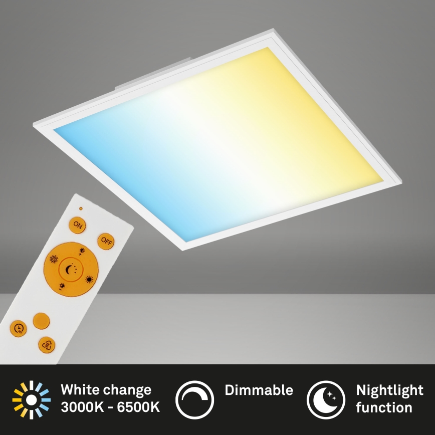 Briloner 7179-016 - LED stropna svjetiljka s prigušivanjem PIATTO LED/24W/230V 3000-6500K + daljinski upravljač