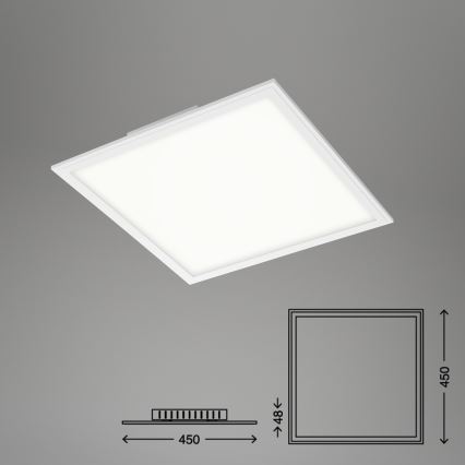 Briloner 7179-016 - LED stropna svjetiljka s prigušivanjem PIATTO LED/24W/230V 3000-6500K + daljinski upravljač