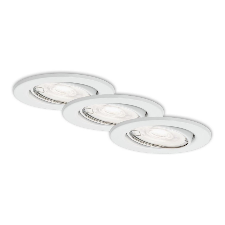 Briloner 7182-036 - SET 3xLED Prigušiva svjetiljka za kupaonicu 1xGU10/5W/230V IP23