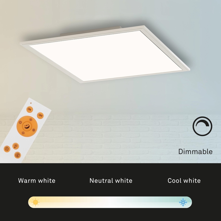 Briloner 7194-016 - LED Prigušiva stropna svjetiljka SIMPLE LED/18W/230V 3000-6500K + daljinski upravljač