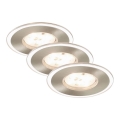 Briloner 7197-032 - SET 3x LED prigušivača za kupaonske ugradbene svjetiljke LED/4,5W/230V IP44