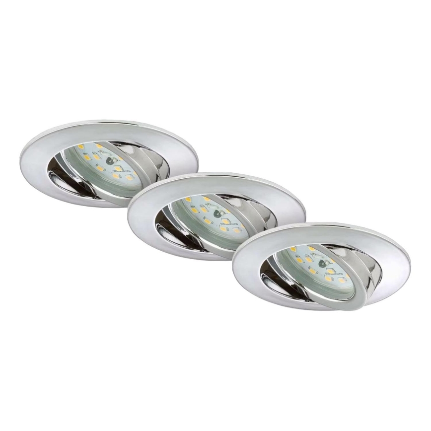Briloner 7209-038 - SET 3x LED Ugradbena svjetiljka za kupaonicu LED/5W/230V IP23