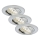 Briloner 7209-039 - Set od 3 LED ugradne kupaonske stropne svjetiljke ATTACH LED/5W/230V IP23, matirani krom