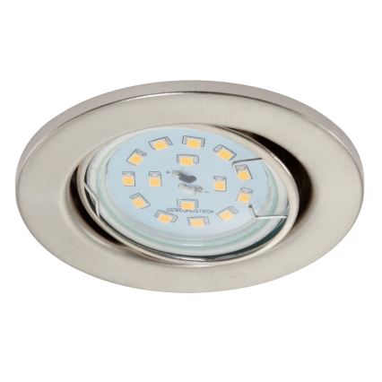 Briloner 7220-032 - SET 3x LED Ugradbena svjetiljka za kupaonicu FIT 1xGU10/5W/230V mat nikal