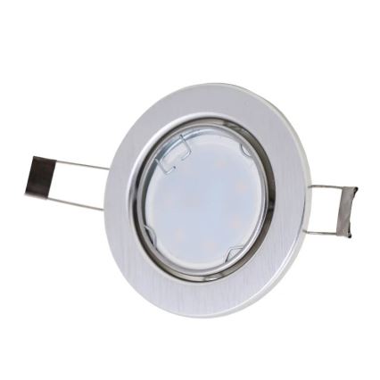 Briloner 7221-039 - SET 3x LED Ugradbena svjetiljka za kupaonicu 1xGU10/3W/230V IP23 srebrna