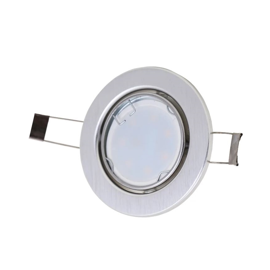 Briloner 7221-039 - SET 3x LED Ugradbena svjetiljka za kupaonicu 1xGU10/3W/230V IP23 srebrna