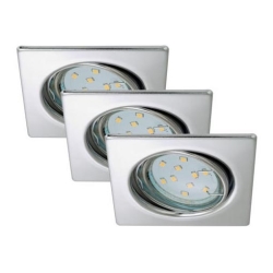 Briloner 7230-038 - SET 3x LED Ugradbena svjetiljka za kupaonicu 1xGU10/3W/230V