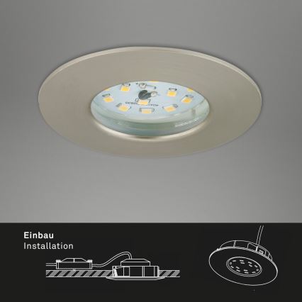 Briloner 7231-032 - SADA 3x LED Prigušiva ugradbena kupaonska ATTACH svjetiljka LED/5,5W/230V IP44