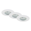 Briloner 7231-036 - SET 3x LED Prigušiva ugradbena svjetiljka za kupaonicu LED/5,5W/230V IP44