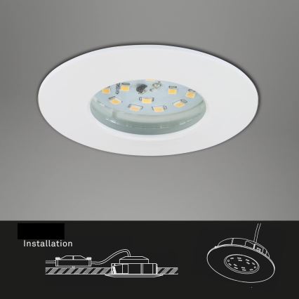 Briloner 7231-036 - SET 3x LED Prigušiva ugradbena svjetiljka za kupaonicu LED/5,5W/230V IP44