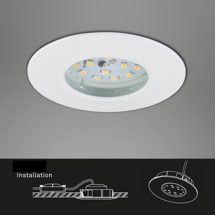 Briloner 7231-036 - SET 3x LED Prigušiva ugradbena svjetiljka za kupaonicu LED/5,5W/230V IP44