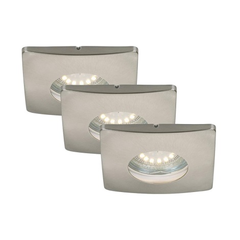 Briloner 7239-032 - SET 3x LED Ugradbena svjetiljka za kupaonicu ATTACH 1xGU10/4W/230V IP44