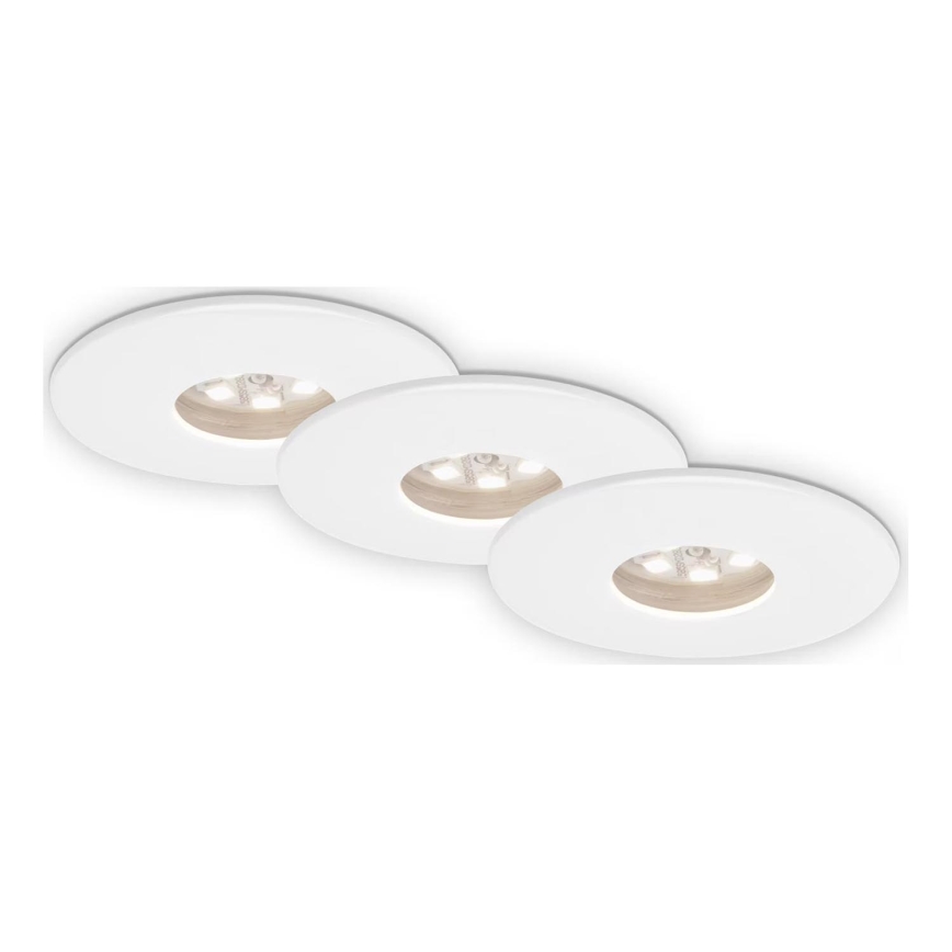 Briloner 7240-036 -SET 3x LED Ugradbena svjetiljka za kupaonicu ATTACH LED/1,8W/230V IP44 bijela