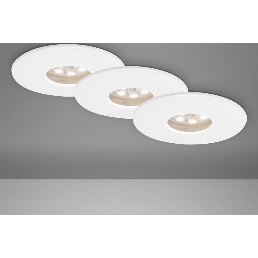 Briloner 7240-036 -SET 3x LED Ugradbena svjetiljka za kupaonicu ATTACH LED/1,8W/230V IP44 bijela
