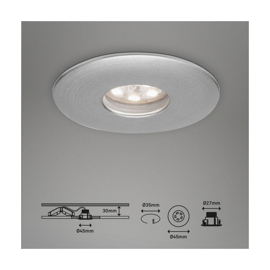 Briloner 7240-039 - SET 3x LED Ugradbena svjetiljka za kupaonicu LED/1,8W/230V IP44