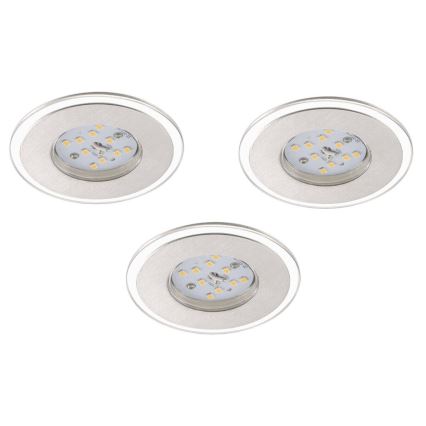 Briloner 7257-039 - SET 3x LED Ugradbena svjetiljka za kupaonicu ATTACH LED/4,5W/230V IP44