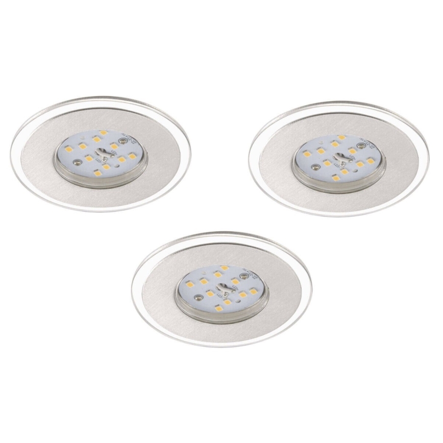 Briloner 7257-039 - SET 3x LED Ugradbena svjetiljka za kupaonicu ATTACH LED/4,5W/230V IP44