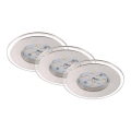 Briloner 7257-039 - SET 3x LED Ugradbena svjetiljka za kupaonicu ATTACH LED/4,5W/230V IP44