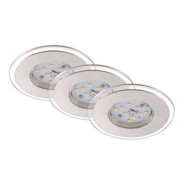 Briloner 7257-039 - SET 3x LED Ugradbena svjetiljka za kupaonicu ATTACH LED/4,5W/230V IP44