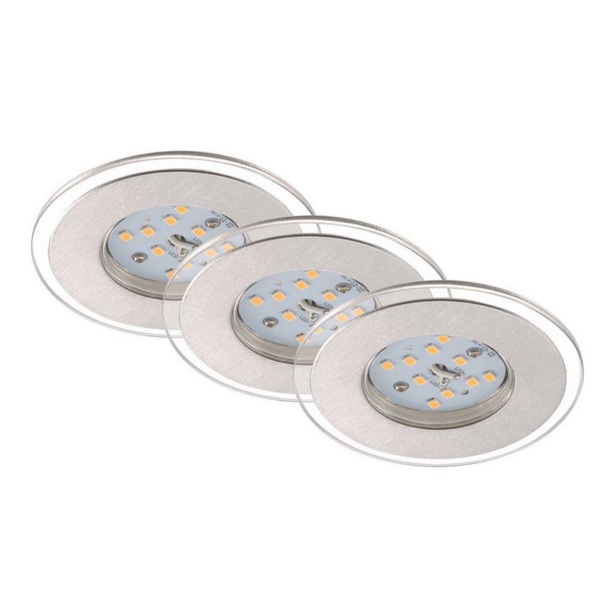 Briloner 7257-039 - SET 3x LED Ugradbena svjetiljka za kupaonicu ATTACH LED/4,5W/230V IP44