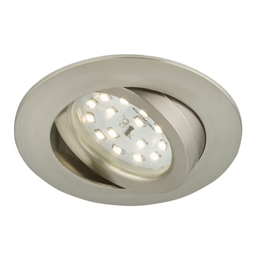 Briloner 7296-012 - LED Prigušiva ugradbena svjetiljka za kupaonicu ATTACH LED/6,5W/230V IP23 mat krom