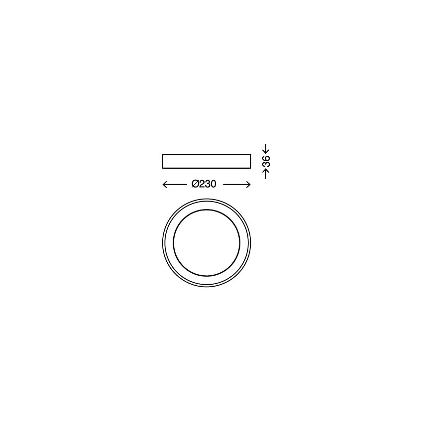 Briloner 7300-012 - LED Stropna svjetiljka LED/18W/230V