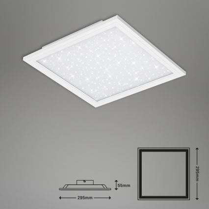 Briloner 7301-016 - LED Prigušiva stropna svjetiljka STARRY SKY LED/18W/230V 3000-6000K + daljinski upravljač