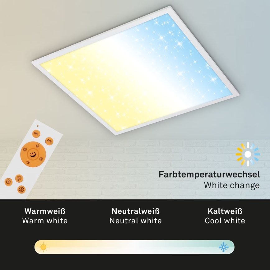 Briloner 7303-016 - LED stropna svjetiljka s prigušivanjem SVEMIRSKO NEBO LED/36W/230V 3000-6000K + daljinski upravljač