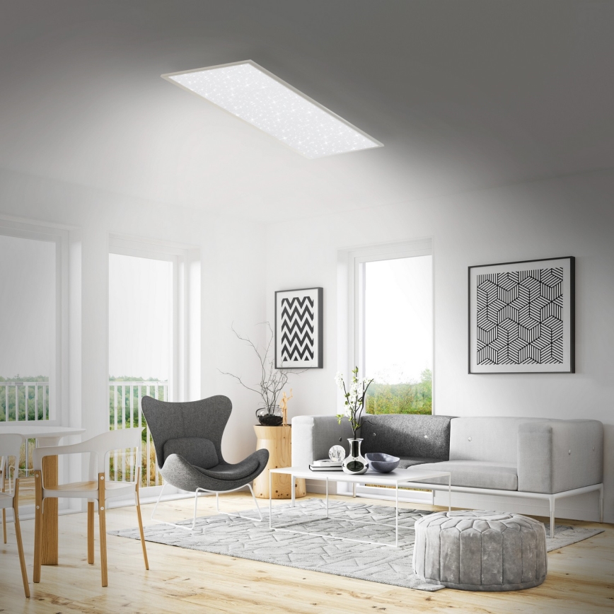 Briloner 7308-016 - LED Prigušiva stropna svjetiljka STARRY SKY LED/24W/230V 3000-6000K + daljinski upravljač