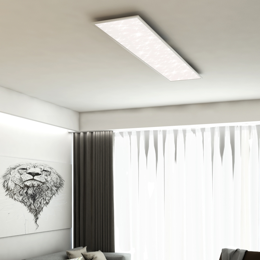 Briloner 7308-016 - LED Prigušiva stropna svjetiljka STARRY SKY LED/24W/230V 3000-6000K + daljinski upravljač