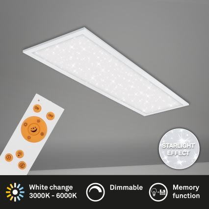 Briloner 7308-016 - LED Prigušiva stropna svjetiljka STARRY SKY LED/24W/230V 3000-6000K + daljinski upravljač