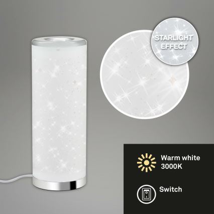 Briloner 7332-018 - LED Stolna lampa STARRY SKY 1xGU10/5W/230V bijela