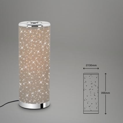 Briloner 7334-011 - LED Stolna lampa STARRY SKY 1xGU10/5W/230V smeđa