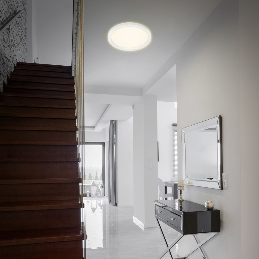 Briloner 7361-016 - LED Stropna svjetiljka CADRE LED/18W/230V pr. 29,7 cm bijela