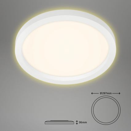 Briloner 7361-016 - LED Stropna svjetiljka CADRE LED/18W/230V pr. 29,7 cm bijela