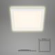 Briloner 7362-016 - LED Stropna svjetiljka CADRE LED/18W/230V 29,6x29,6 cm bijela