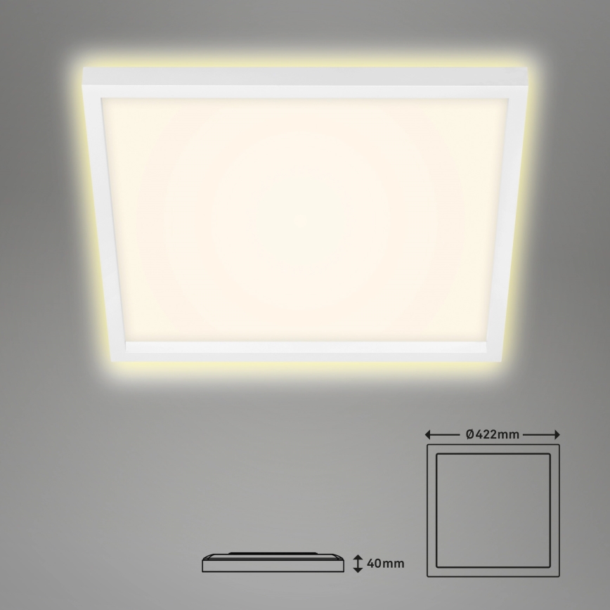 Briloner 7364-016 - LED Stropna svjetiljka CADRE LED/22W/230V 42,2x42,2 cm bijela