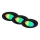 Briloner 7373-035 - SET 3x LED RGB Prigušiva ugradbena svjetiljka LED/4,9W/230V Wi-Fi Tuya + daljinski upravljač